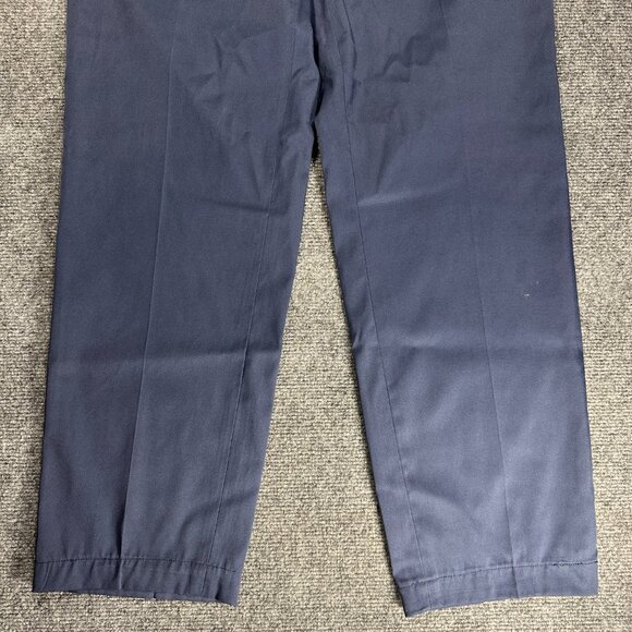 Brooks Brothers Dress Pants Mens 33 Blue Stretch Pockets Flat Front Straight - Picture 2 of 9